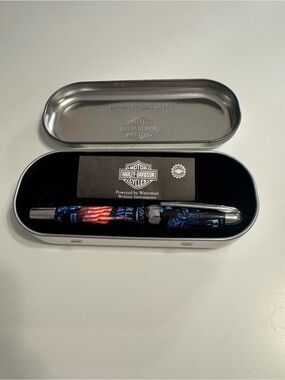 Harley-Davidson Flag Graphic Rollerball Pen - Black, Red & Blue